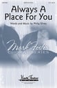 Always a Place for You SATB choral sheet music cover